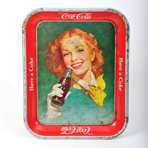 1948 Coca-Cola Serving Tray.  Original Vintage.  SALE!!