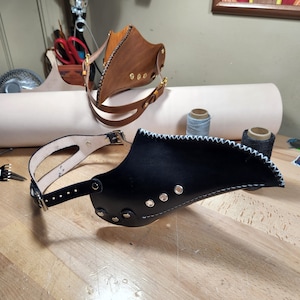 Custom Leather Plague Half Mask
