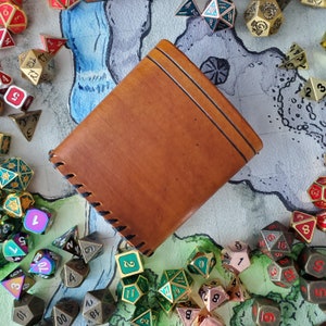 Tan Leather Dice Cup
