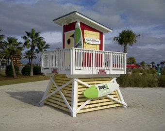 Lifeguard Station Advertisement Sign or Photo Prop