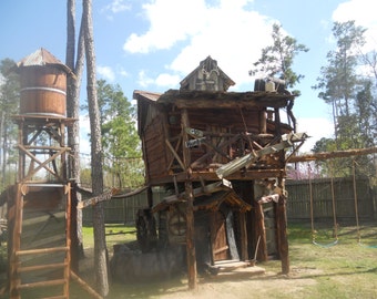 Country Cabin Tree House and Play Tower