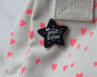 I Read Past My Bedtime Enamel Pin