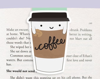 Coffee Paper Cup Magnetic Bookmark (Jumbo)