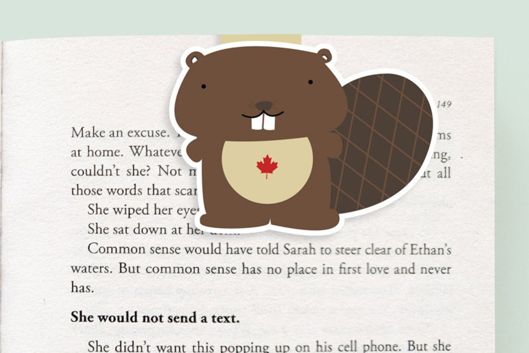 Beaver Magnetic Bookmark (jumbo) - Etsy