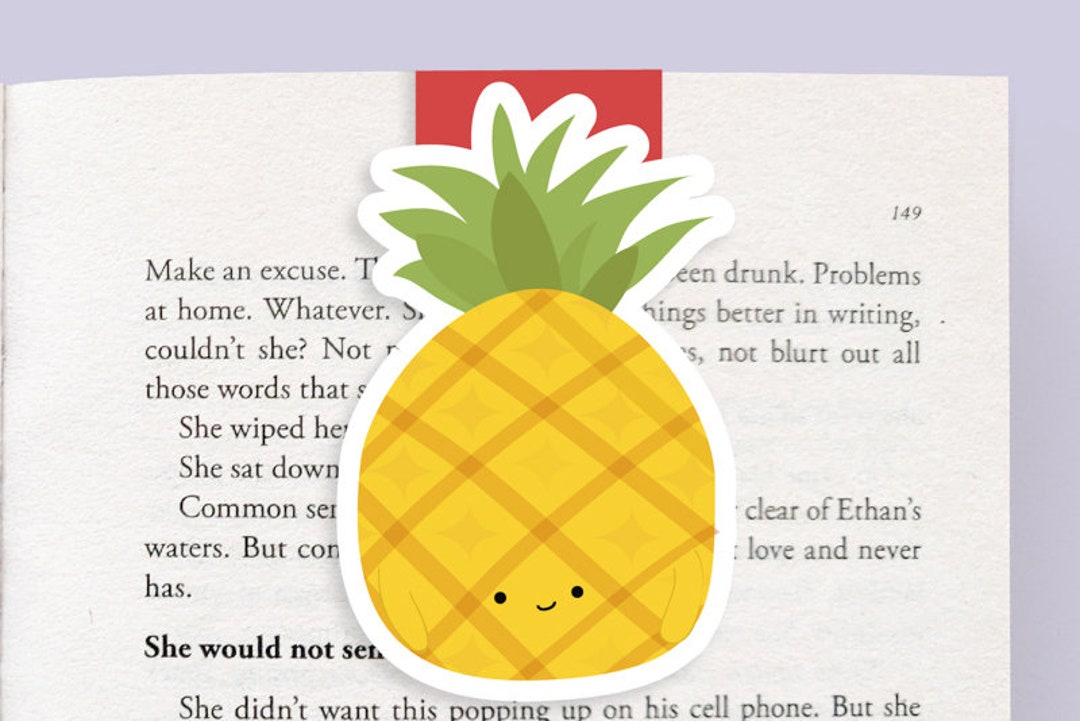 Pineapple Magnetic Bookmark jumbo - Etsy