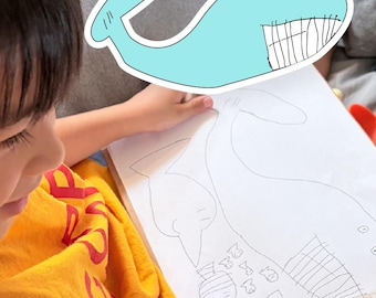 Custom Children's Drawing Magnetic Bookmark