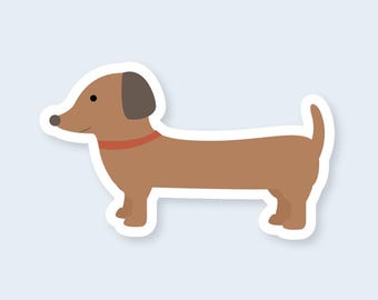 Dachshund Dog Vinyl Sticker