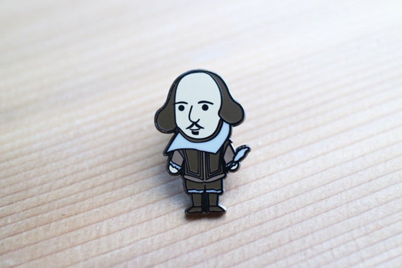 Shakespeare Enamel Pin image 1