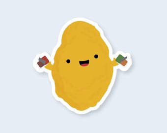 Chicken Nugget Vinyl Sticker