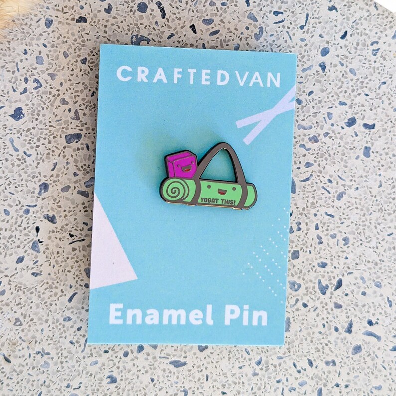 Yoga Enamel Pin - Etsy