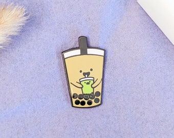 Milk Tea BBT Enamel Pin