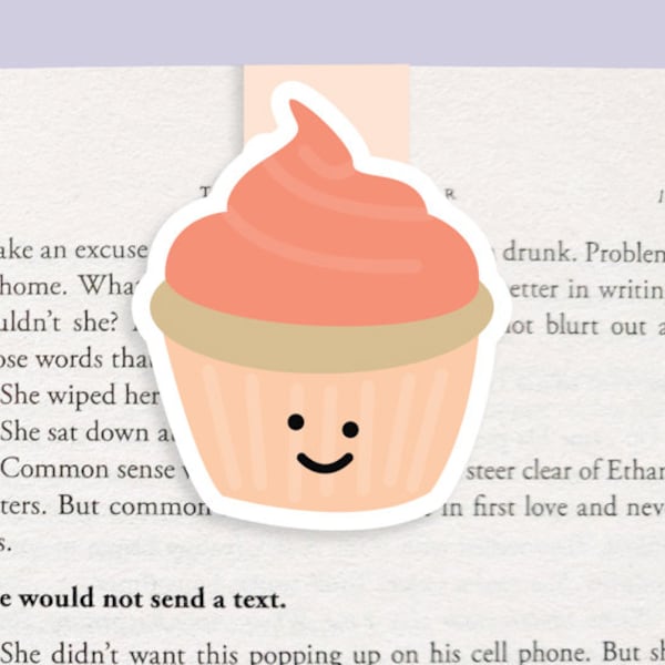 Cupcake Magnetic Bookmark (Jumbo)