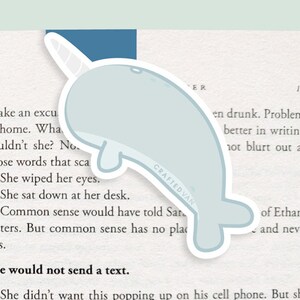 Narwhal Magnetic Bookmark jumbo - Etsy