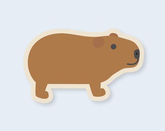 Capybara Vinyl Sticker