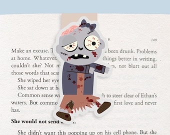 Zombie Girl Magnetic Bookmark (Jumbo)