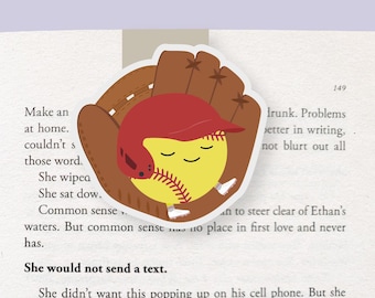 Softball Magnetic Bookmark (Jumbo)