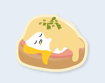Eggs Benedict Vinyl Sticker