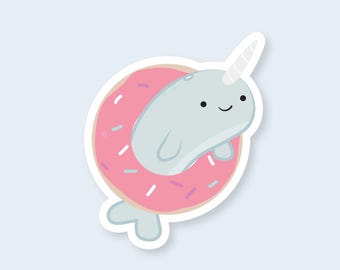 Narwhal Vinyl Sticker