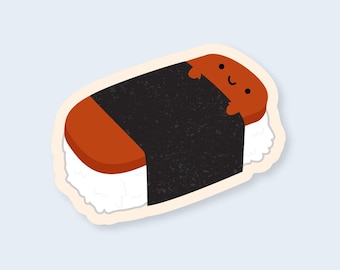 Spam Musubi Vinyl Sticker
