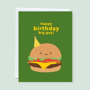Joyeux anniversaire Big Guy Carte de vœux