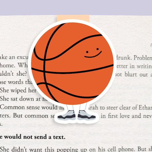 Basketball Magnetic Bookmark (Jumbo)