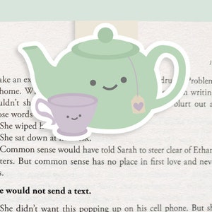 Mommy Teapot and Baby Teacup Magnetic Bookmark (Jumbo)