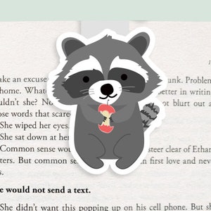 Raccoon Magnetic Bookmark (Jumbo)