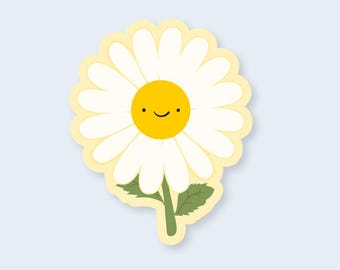 Daisy Flower Vinyl Sticker