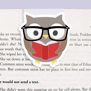 Owl Magnetic Bookmark (Jumbo)