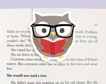 Owl Magnetic Bookmark (Jumbo)