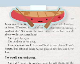 Red Canoe Magnetic Bookmark (Jumbo)