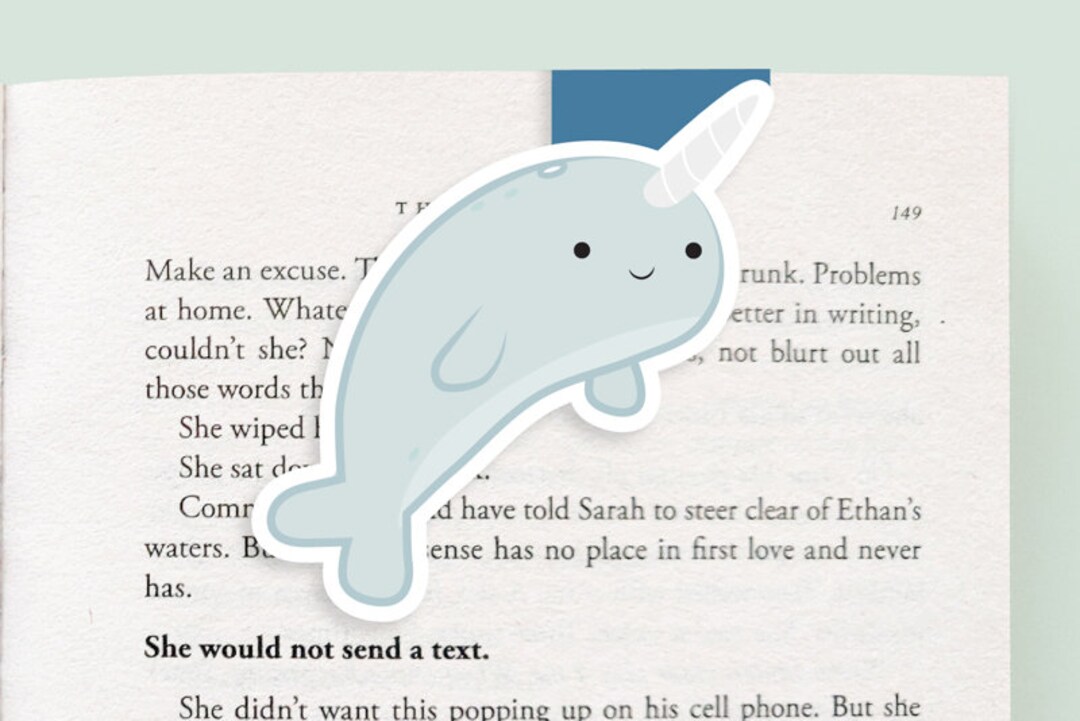 Narwhal Magnetic Bookmark jumbo - Etsy
