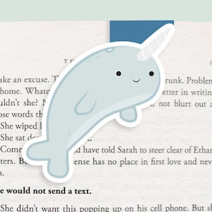 Narwhal Magnetic Bookmark jumbo - Etsy