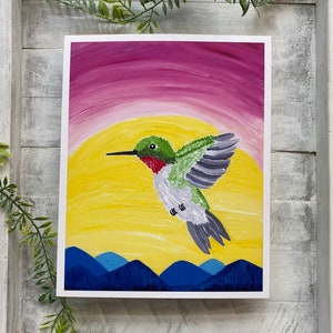 Hummingbird Art Hummingbird lover Hummingbird gifts Gift for hummingbird lover Ruby throated hummingbird Bird art bird art print Hummingbird