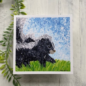 Skunk Art Skunk Print Skunk Art Print Skunk Lover Skunk Animal Cute Animal Art Cute Skunk Adorable Animal Art Small Art Print Cute Stinky