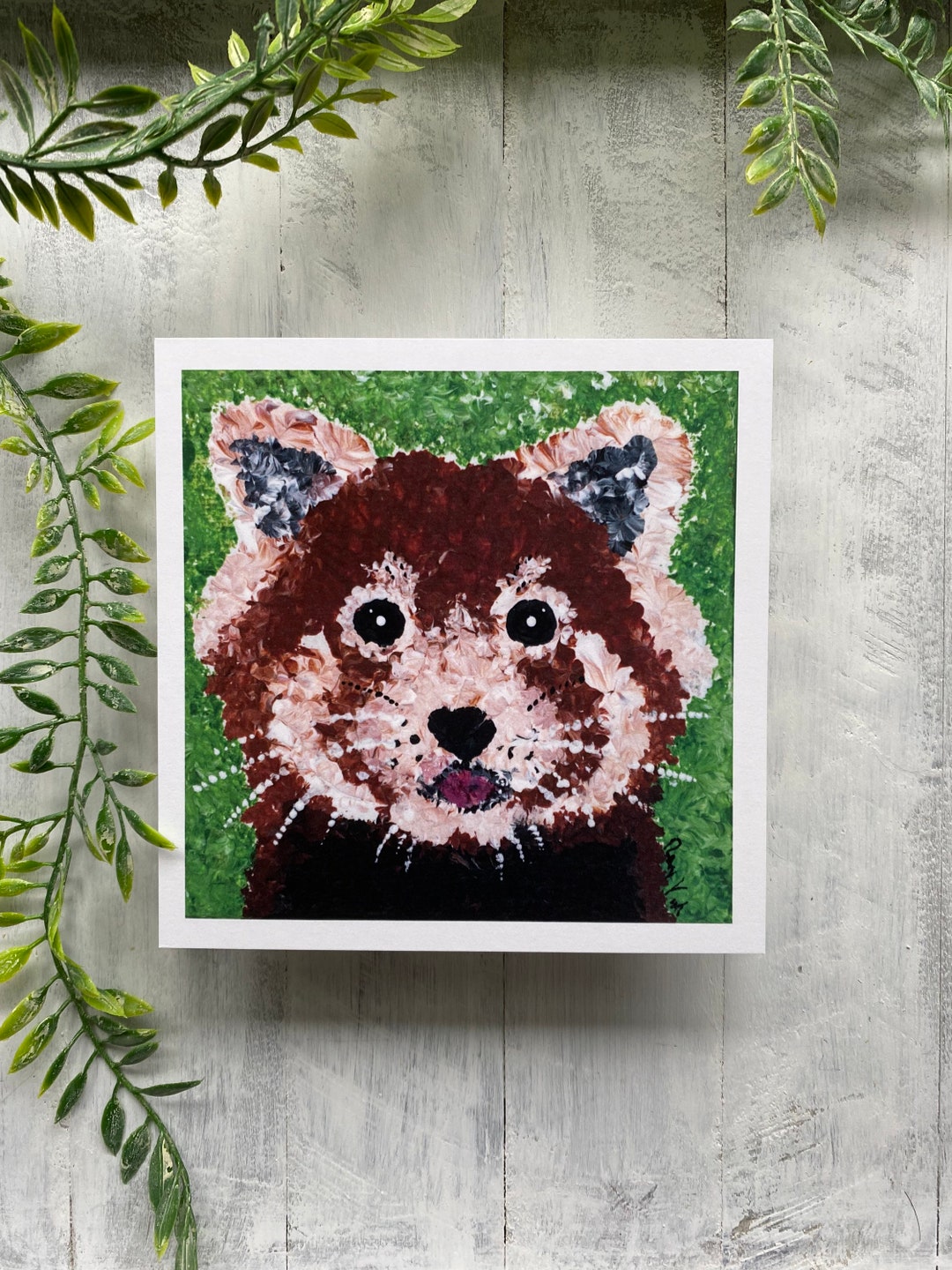 Red Panda Print Red Panda Art Wildlife Panda Lover Red Panda Animal Art ...
