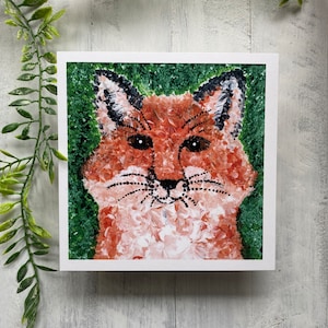 Fox art Fox print woodland art forest friends Wildlife Fox lover fox animal art Unframed print small art print wildlife print