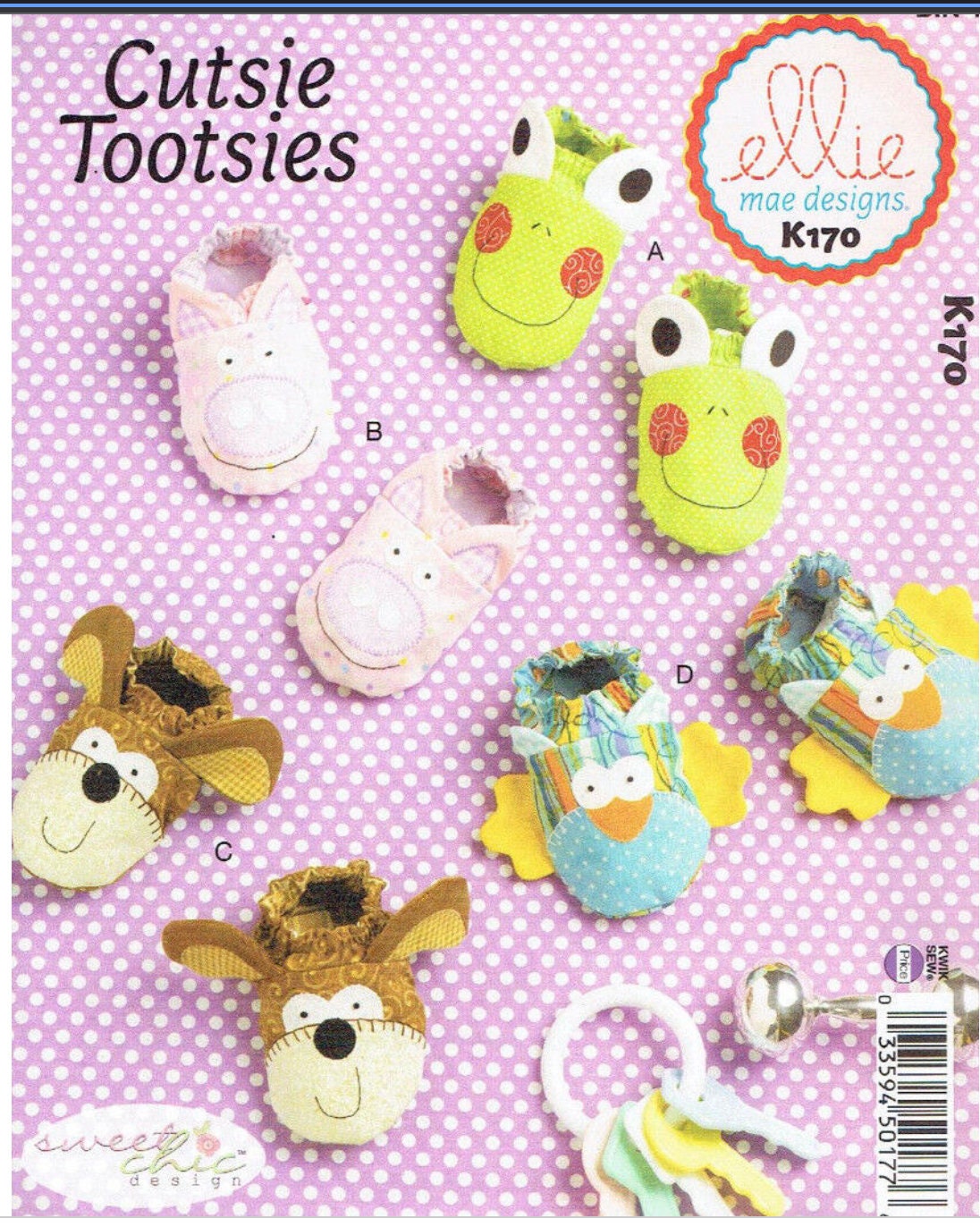Cutsie Tootsies, Ellie Mae Designs K632, Kwik Sew, Sweet Chic