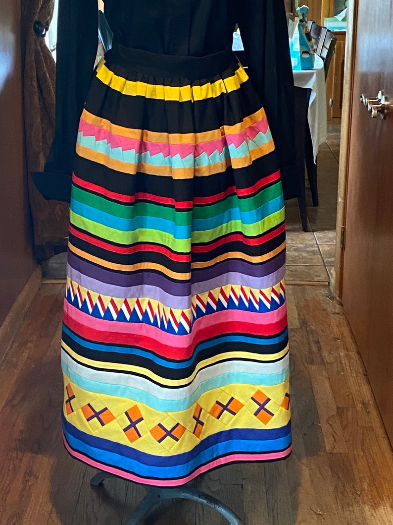 New Seminole Patchwork Skirt Made to Order Features a Fitted - Etsy
