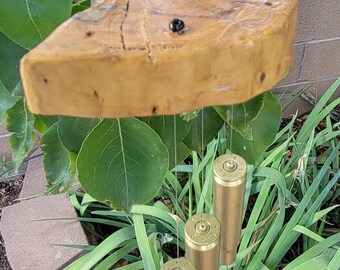50 Caliber Shell Cholla Cactus Wood Wind Chime #8