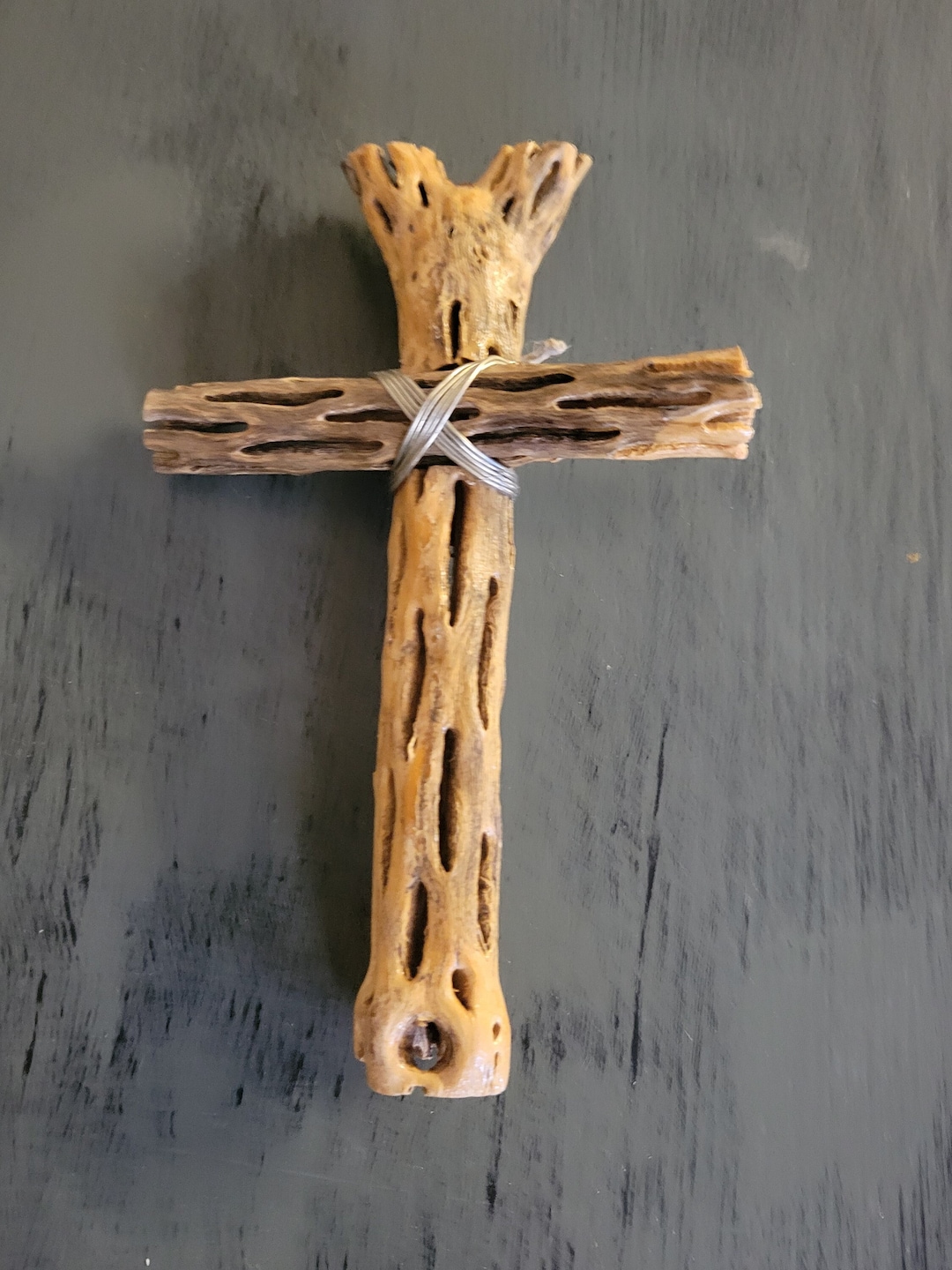 Cholla Cactus Cross W/ Shellac - Etsy