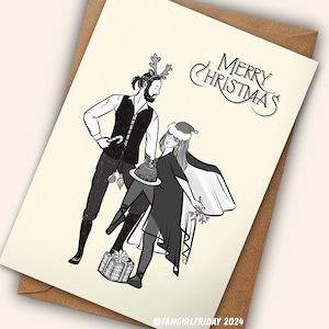 Fleetwood Mac Christmas Card "Merry Christmas", Rumours 1977 Album Inspired Artwork, Record cover- add a printed message inside, send direct