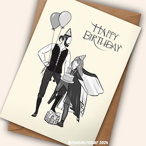 Fleetwood Mac Birthday Card "Happy Birthday", Rumours 1977 Album Inspired Artwork, Record cover - add a printed message, send direct