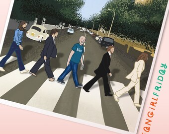 Impression personnalisée des Beatles - ajoutez vous-même ou un ami sur la photo | Inspiré des Beatles