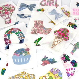 Girls Baby Shower Onesie Decorating Kit: Iron-On Appliques