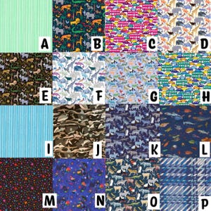 男の子用ロンパース＆よだれかけデコレーションキット：縫い付け不要、アイロン接着式のリバティプリント生地アップリケ。遊び心のある男の子の形が多数揃っています。手芸の経験は不要です。 画像 19