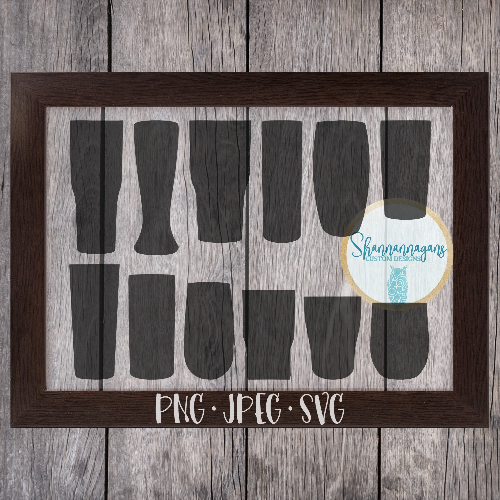 SVG Cut File Various Tumblers/Cups and Styles PNG JPG  Etsy