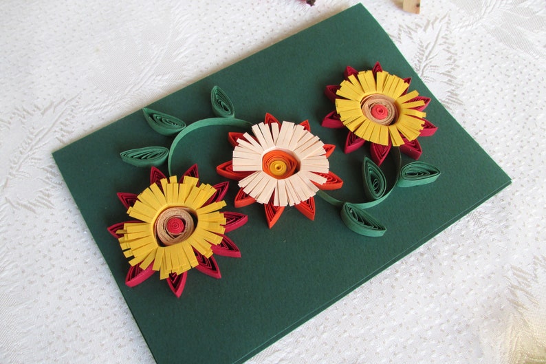 Paper Retirement Card One Year Anniversary Quilling Art Card Etsy