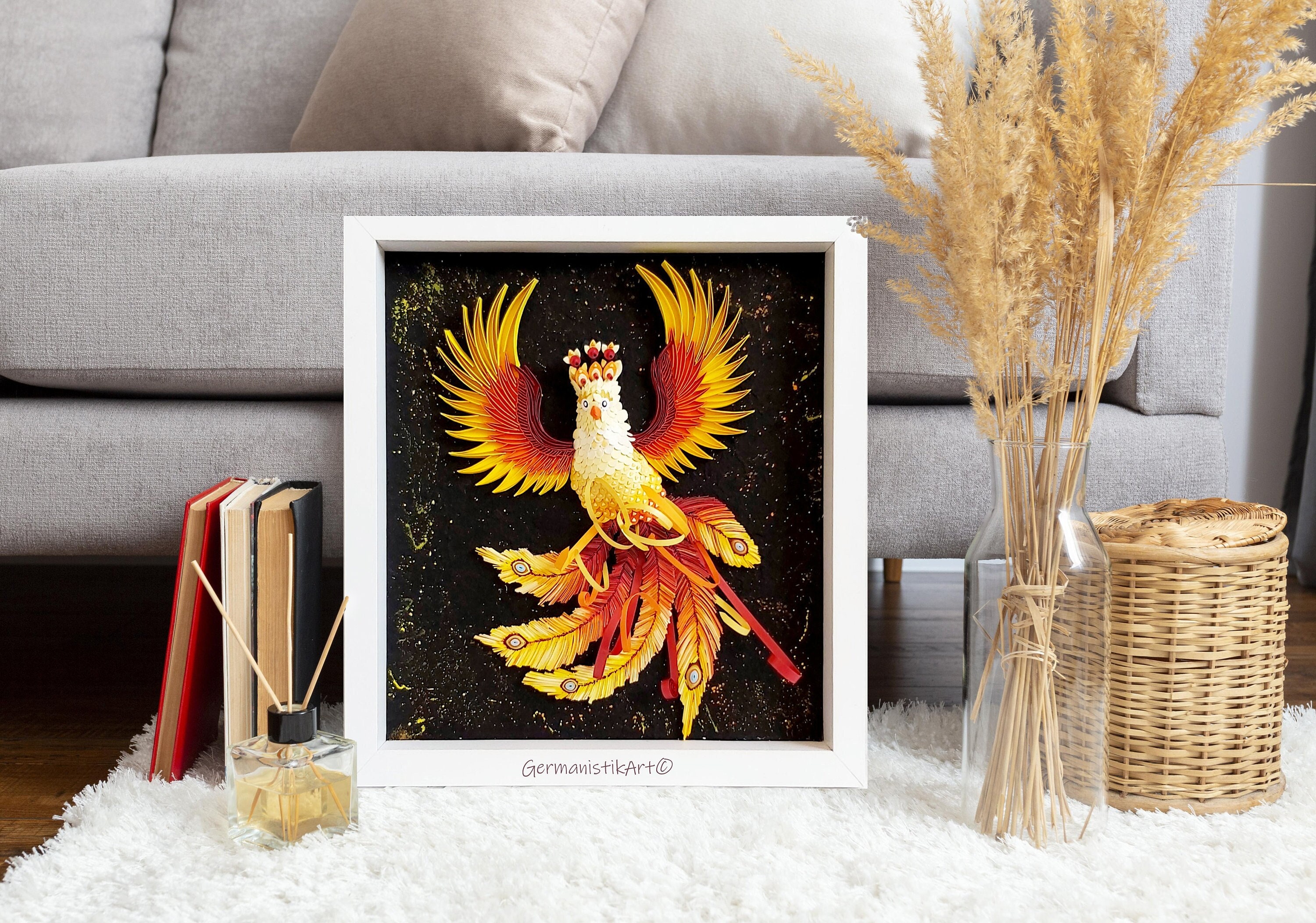 Rising from the Ashes: The Journey of Creating a Quilled Phoenix