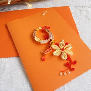 Paper Quilling mijlpaalkaart 9e verjaardag, rollend nummer 9-jarige doopcadeaus voor peetdochter, doopcadeau jongen